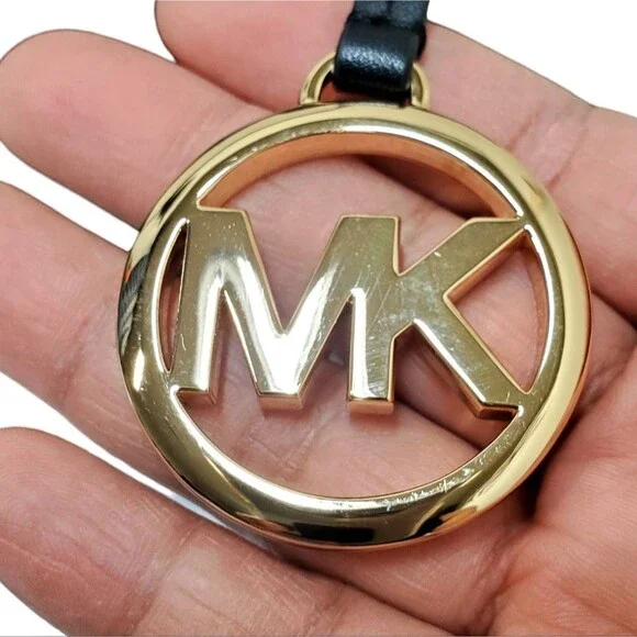 MICHAEL KORS Signature Tote Bag – Black/Charcoal MK Logo, Gold Hardware - Picture 8 of 10